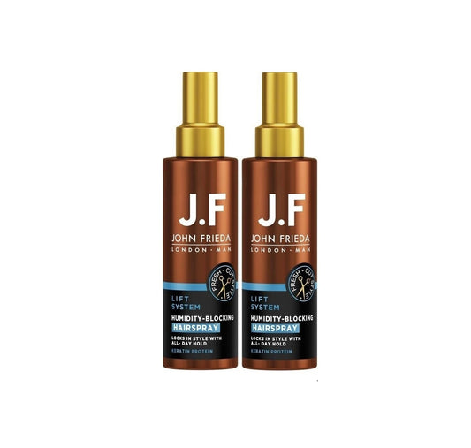 2 x John Frieda Man Humidity Blocking Haarspray - Mit Keratin-Protein, (2x150ml)